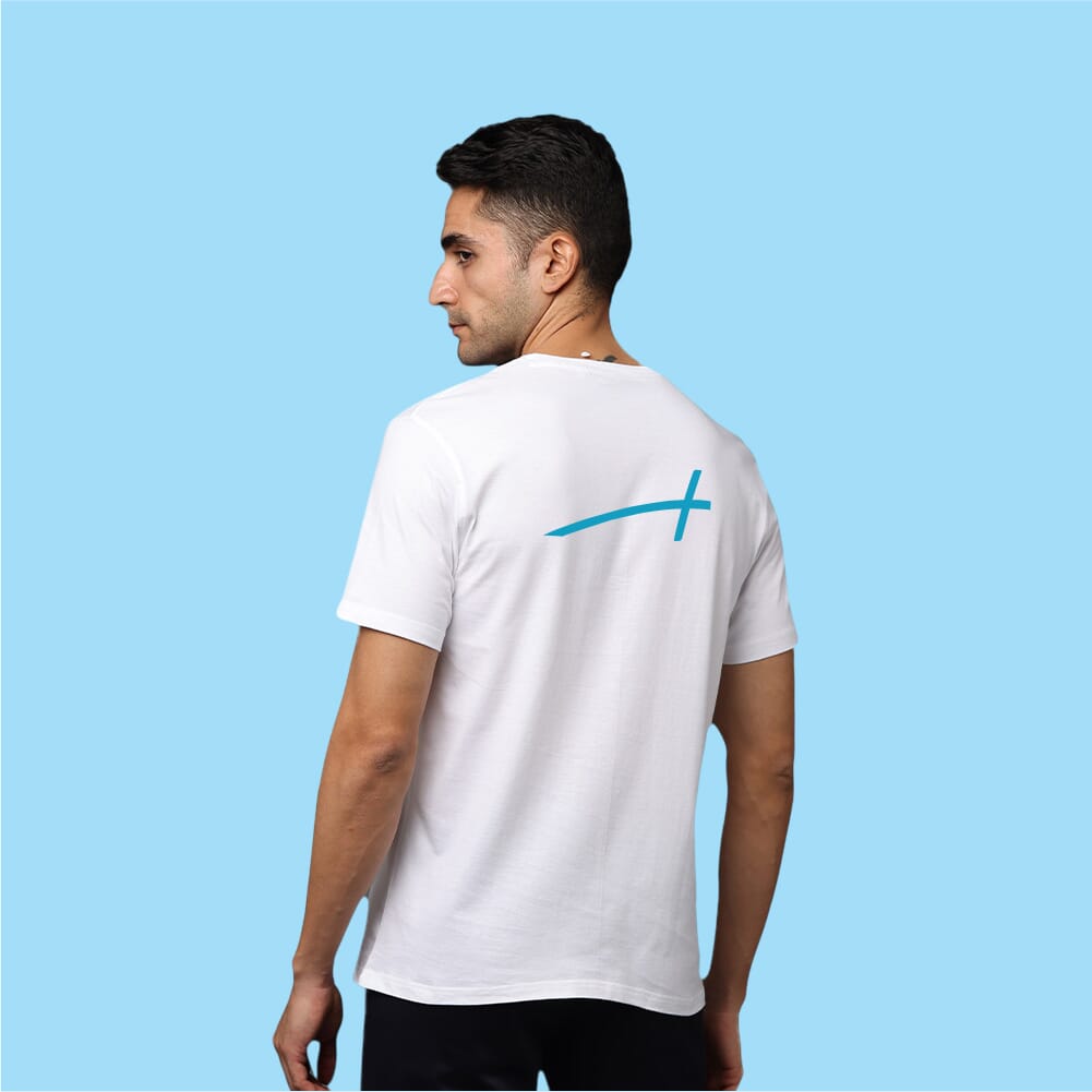 Greys&Blues Pima Round Neck T-Shirt-White SH